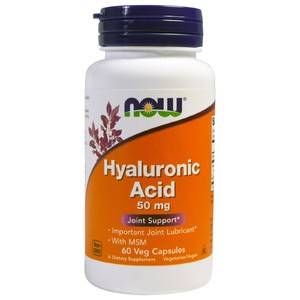 Hyaluronic Acid 50 mg + MSM NOW