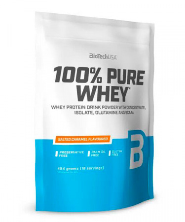 100% Pure Whey Biotech Nutrition 454 г Соленая карамель