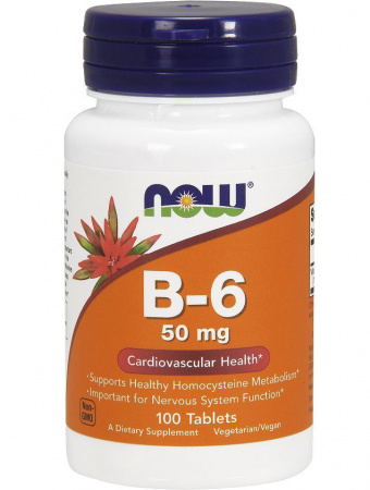 B-6 50 mg NOW