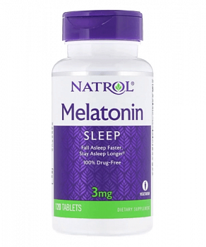 Melatonin 3 mg Natrol 120 таб.