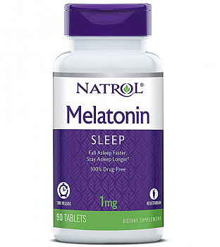 Melatonin 1 mg Natrol 90 таб.