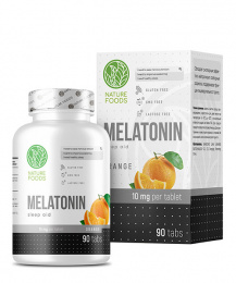 Melatonin 10 mg Nature Foods 90 таб. жевательные
