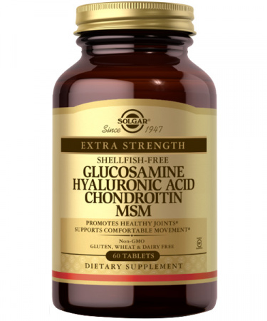 Glucosamine Hyaluronic Acid Chondroitin MSM (shelfish-free) Solgar