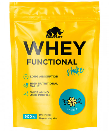 Whey Functional Shake Prime Kraft 900 г Ваниль