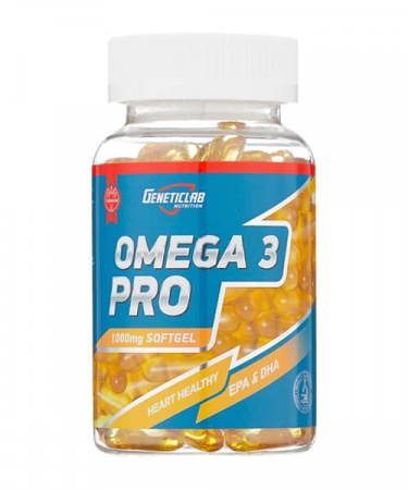 Omega 3 PRO 1000 Genetic LAB 90 капс. - спортивное питание smart-food.shop
