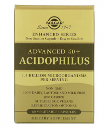 Advanced 40+ Acidophilus Solgar - спортивное питание smart-food.shop
