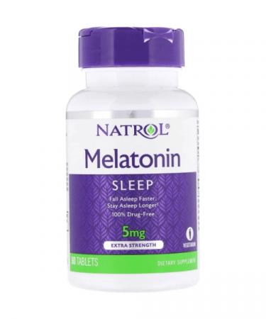 Melatonin 5 mg Natrol - спортивное питание smart-food.shop