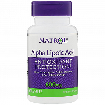 Alpha Lipoic Acid 600 mg Natrol 30 капс.