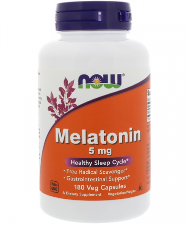 Melatonin 5 mg NOW 180 капс.