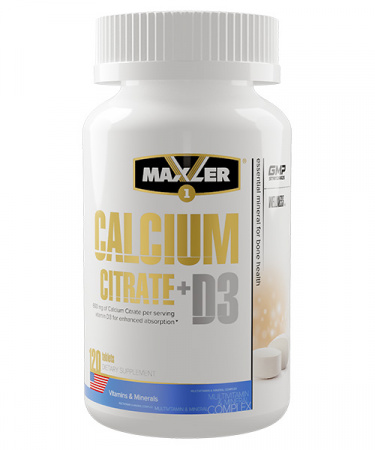 Calcium Citrate + D3 Maxler 120 таб.