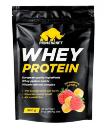 Whey Protein Prime Kraft 900 г Клубника-банан