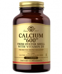 Calcium 600 (from Oyster Shell With Vitamin D3) Solgar