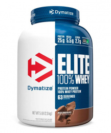100% Elite Whey Dymatize Nutrition 2300 г Насыщенный шоколад
