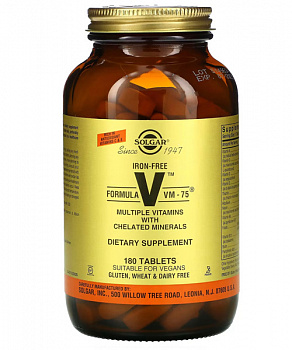 Iron Free Formula Vm-75 Solgar