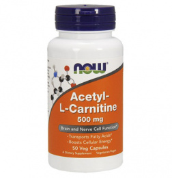 Acetil L-carnitine 500 mg NOW