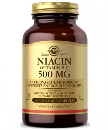 Niacin (vitamin B3) 500 mg Solgar