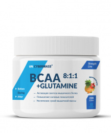 Bcaa+glutamine 8:1:1 Cybermass 220 г