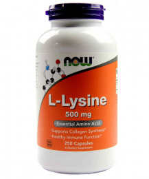 L-lysine 500 mg NOW 250 капс.