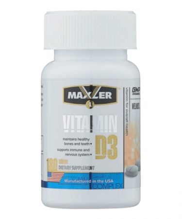 Vitamin D3 Maxler 180 таб. - спортивное питание smart-food.shop