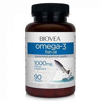 Omega-3 (No Lemon Oil) 1000 mg Biovea 90 капс.