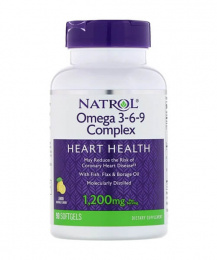 Omega 3-6-9 Complex Natrol 90 капс. - спортивное питание smart-food.shop