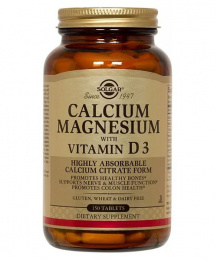 Calcium Magnesium With Vitamin D3 Solgar