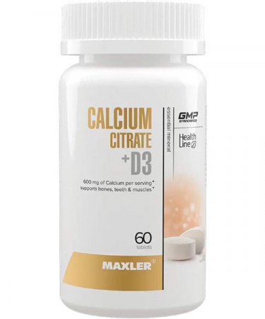 Calcium Citrate + D3 Maxler 60 таб.