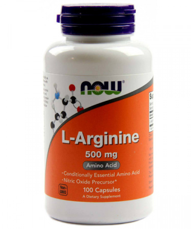 L-arginine 500 mg NOW 100 капс.