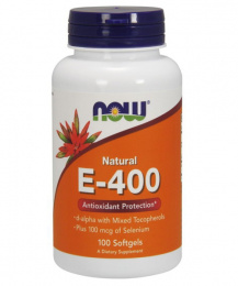 Vitamin E-400 Mixed Tocopherols Plus Selenium NOW